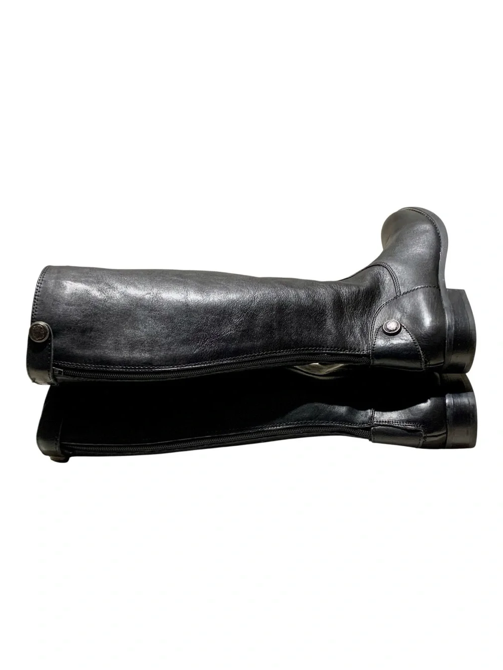 Arturo Chiang Black Leather Over-the-Knee Riding Boots Size 7.5
